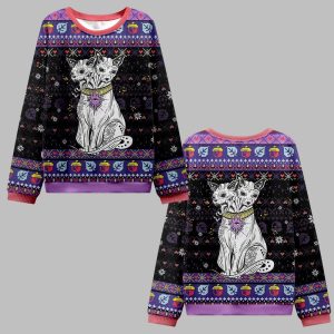 2025 Christmas The Cat Goddess Bastet Ugly Christmas Sweater 0