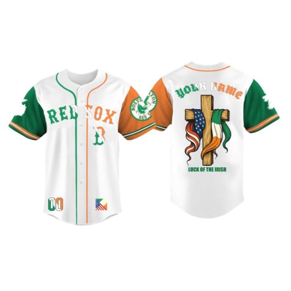 Red Sox Irish American Heritage Night Luck Of The Irish 2025 Jersey 1 2