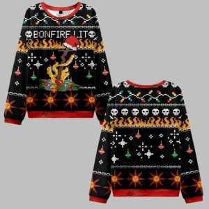 Bonfire Lit Ugly Sweater 2025 Christmas 0