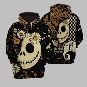Retro Vintage Jack Skellington Face Combo Hoodie Leggings 2025 Halloween 1