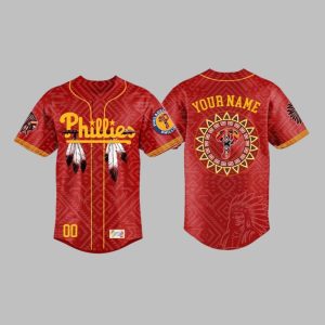 2025 Phillies Indigenous Native American Heritage Night Jersey 1 1