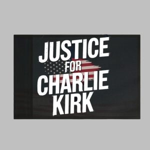 Justice For Charlie Kirk American Flag 1