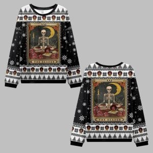 2025 Christmas The Reader Tarot Ugly Christmas Sweater 0