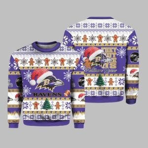 Ravens Santa They Not Like Us Ugly Christmas Sweater 1 1