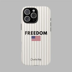 Freedom Charlie Kirk American Flag Phone Case 1
