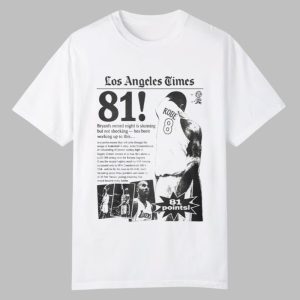 Lamar Jackson Los Angeles Times Kobe 81 Points Shirt 0 0