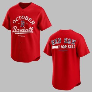 Red Sox 2025 October Baseball Built For Fall Jersey 1