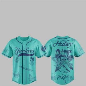 1 NY Yankees Halsey Back to Badlands Tour 2025 Jersey