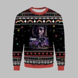 Gus Edwards Ravens Ugly Christmas Sweater 1 1