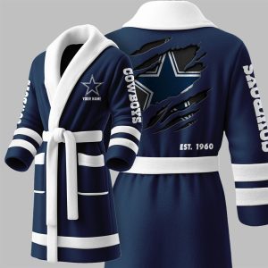 Custom Cowboys EST 1960 Fleece Bathrobe 1