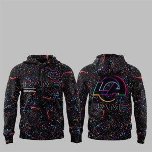 1 LA Rams Crucial Catch Intercept Cancer 2025 Hoodie