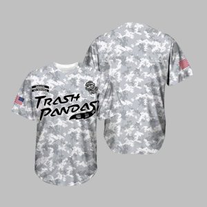 2025 Trash Pandas Military Appreciation Night Camo Jersey 1 1