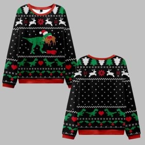 Christmas Dinosaur Ugly Sweater 2025 Christmas 0