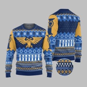 2025 Christmas Warhammer Imperium Ugly Christmas Sweater 1 1