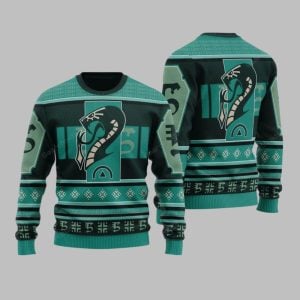 2025 Christmas Warhammer Drukhari Kabal Of The Poisoned Tongue Iconic Ugly Christmas Sweater 1 1