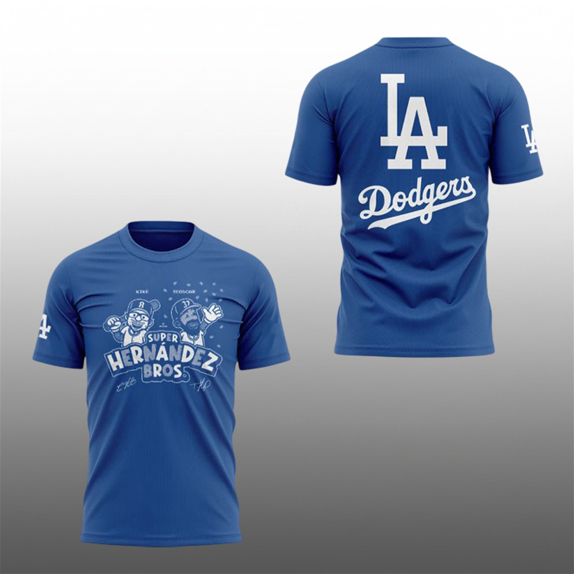 0 2025 LA Dodgers Super Hernandez Bros Shirt 0 2025 LA Dodgers Super Hernandez Bros Shirt