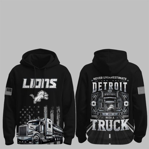 0 Lions Truck Driver Appreciation Night Game 2025 Hoodie