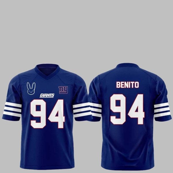 0 NY Giants Bad Bunny Benito 2025 2026 Jersey Jersey