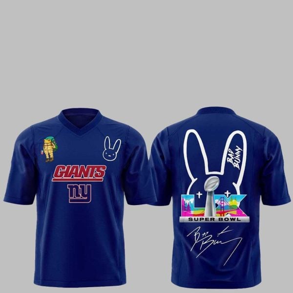 0 NY Giants Bad Bunny Halftime Show 2025 2026 Jersey
