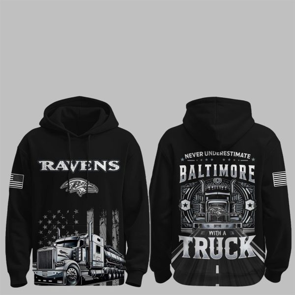 0 Ravens Truck Driver Appreciation Night Game 2025 Hoodie