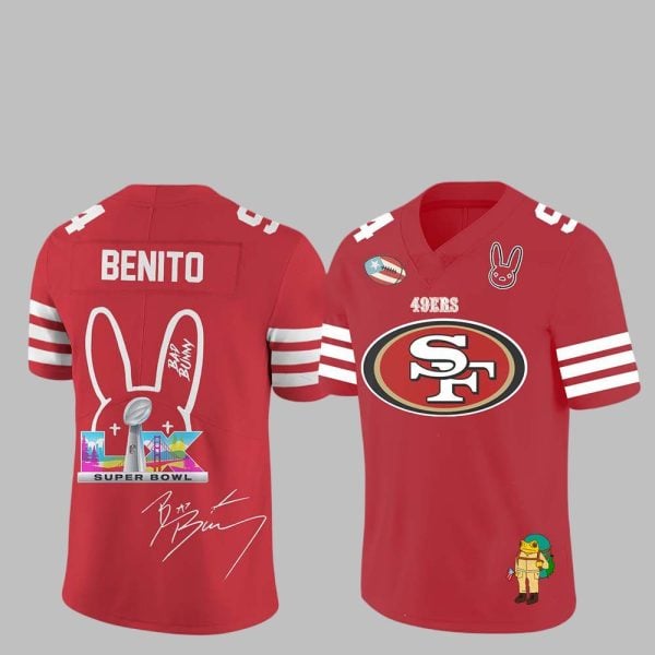 0 SF 49ers x Bad Bunny Signature 2026 Jersey