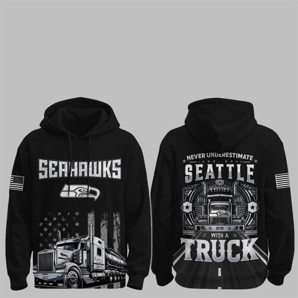 0 Seahawks Truck Driver Appreciation Night Game 2025 Hoodie