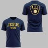 1 2025 Brewers Jesus Won Shirt