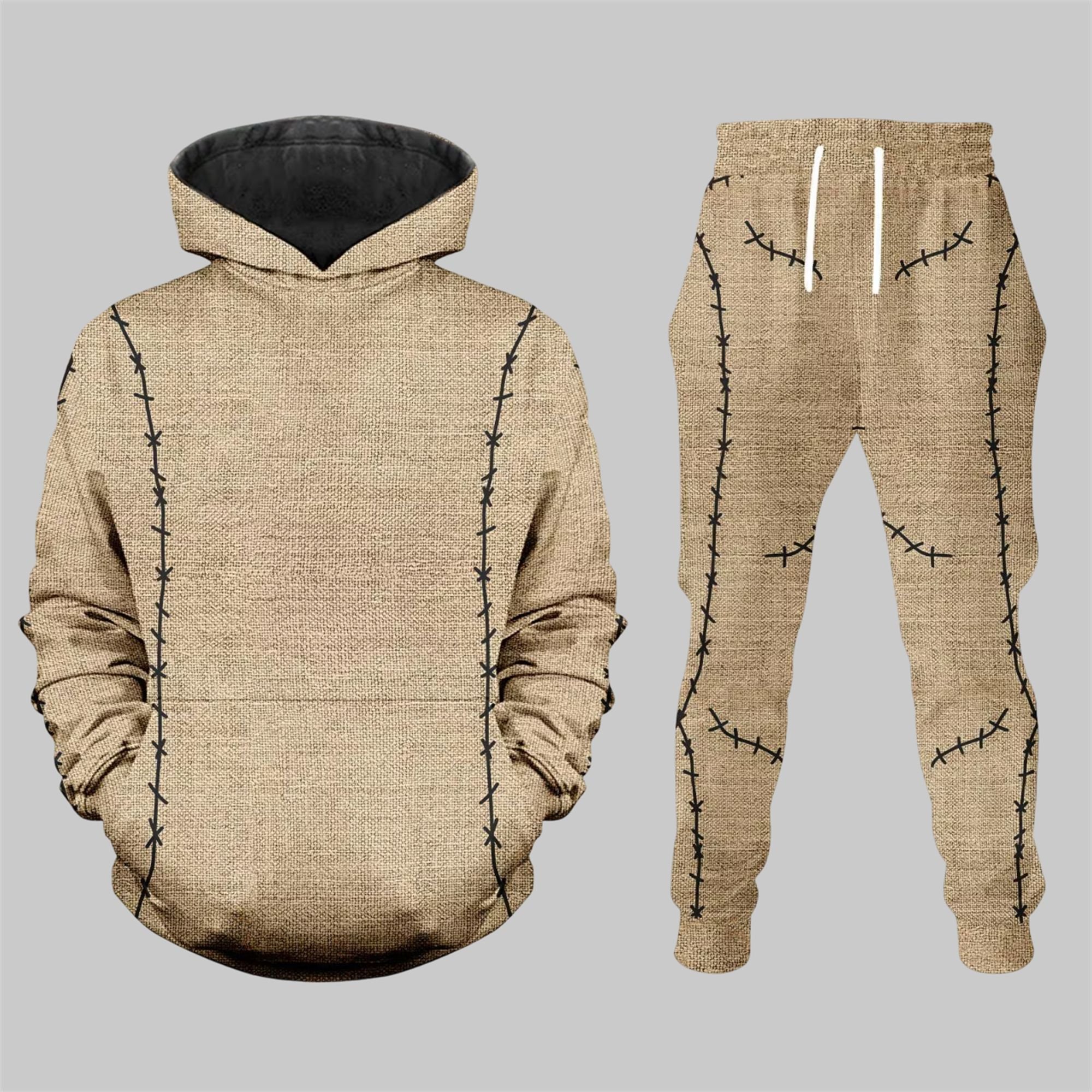 1 2025 Halloween Oogie Boogie Costume Cosplay Hoodie Joggers 1 2025 Halloween Oogie Boogie Costume Cosplay Hoodie Joggers