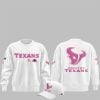 1 2025 Texans October Breast Cancer Awareness Month Sweatshirt