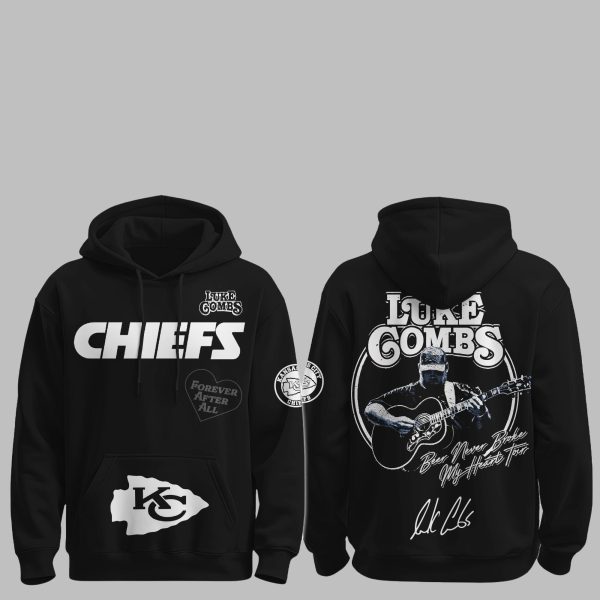 1 Chiefs Luke Combs Beer Never Broke My Heart Tour 2025 Hoodie