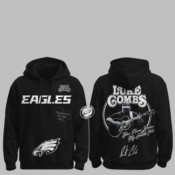 1 Eagles Luke Combs Beer Never Broke My Heart Tour 2025 Hoodie