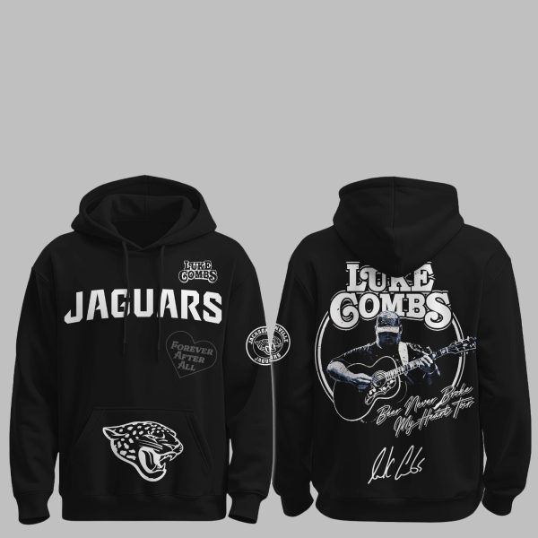 1 Jaguars Luke Combs Beer Never Broke My Heart Tour 2025 Hoodie