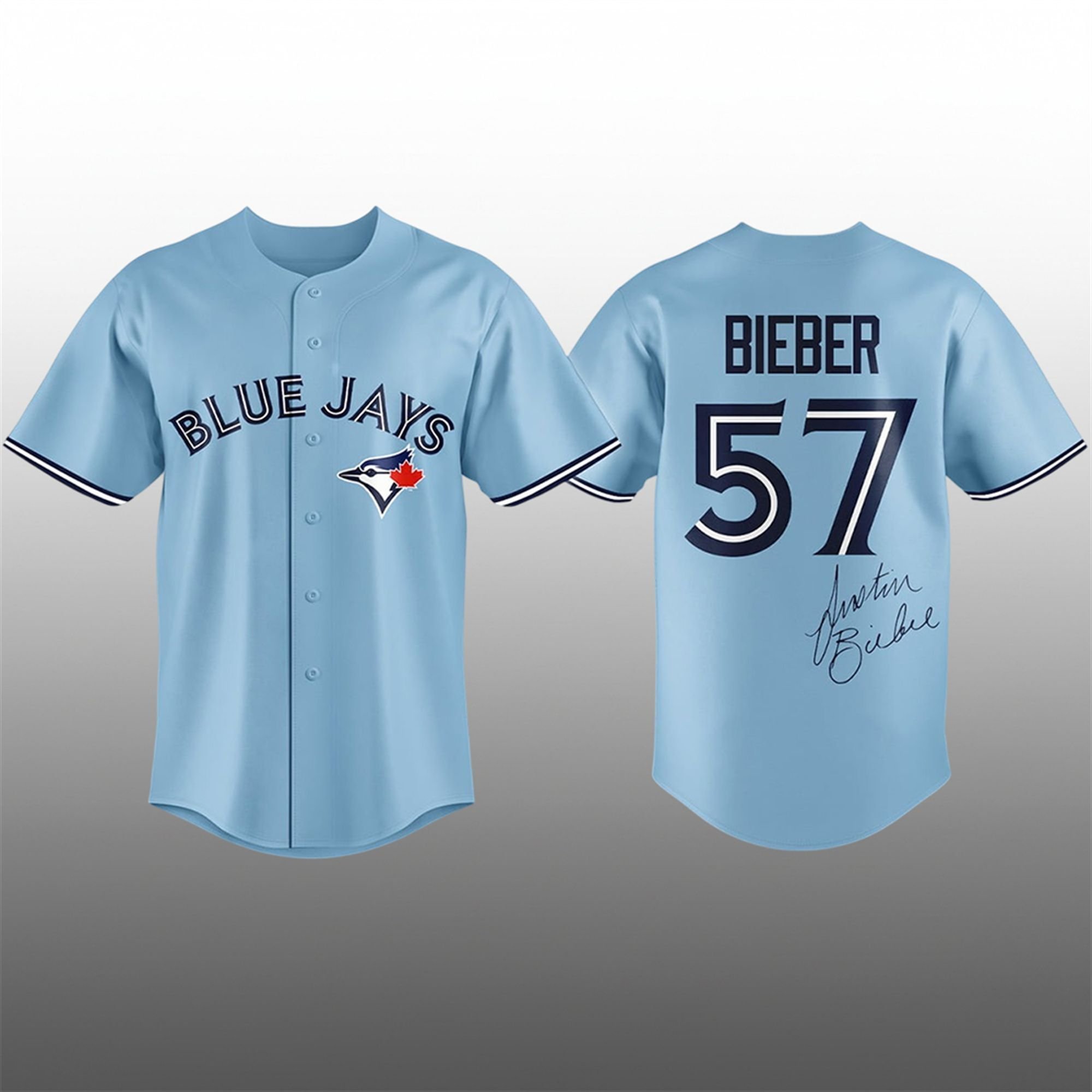1 Justin Bieber Blue Jays 57 Jersey 1 Justin Bieber Blue Jays 57 Jersey