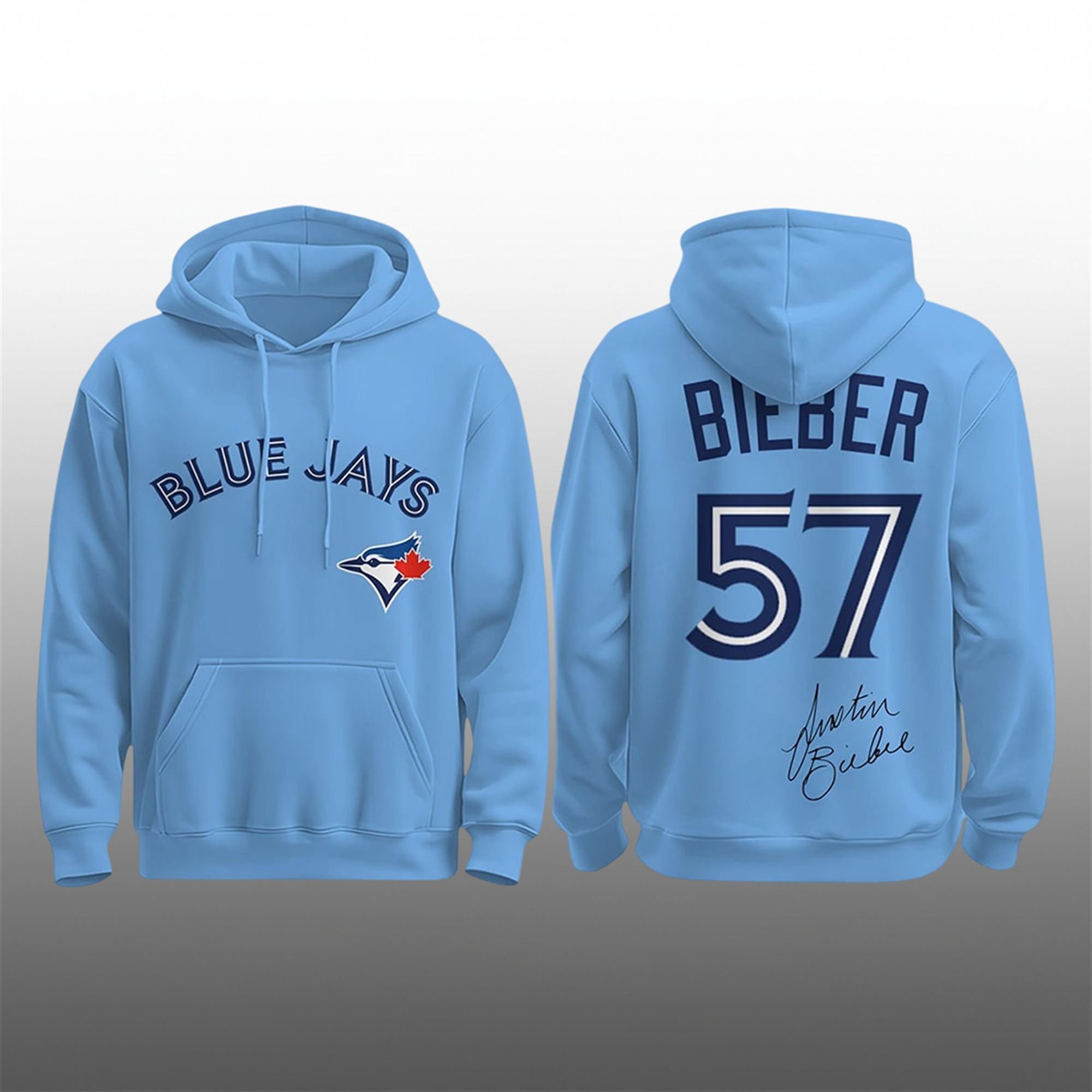 1 Justin Bieber x Blue Jays Signature Hoodie 1 Justin Bieber x Blue Jays Signature Hoodie
