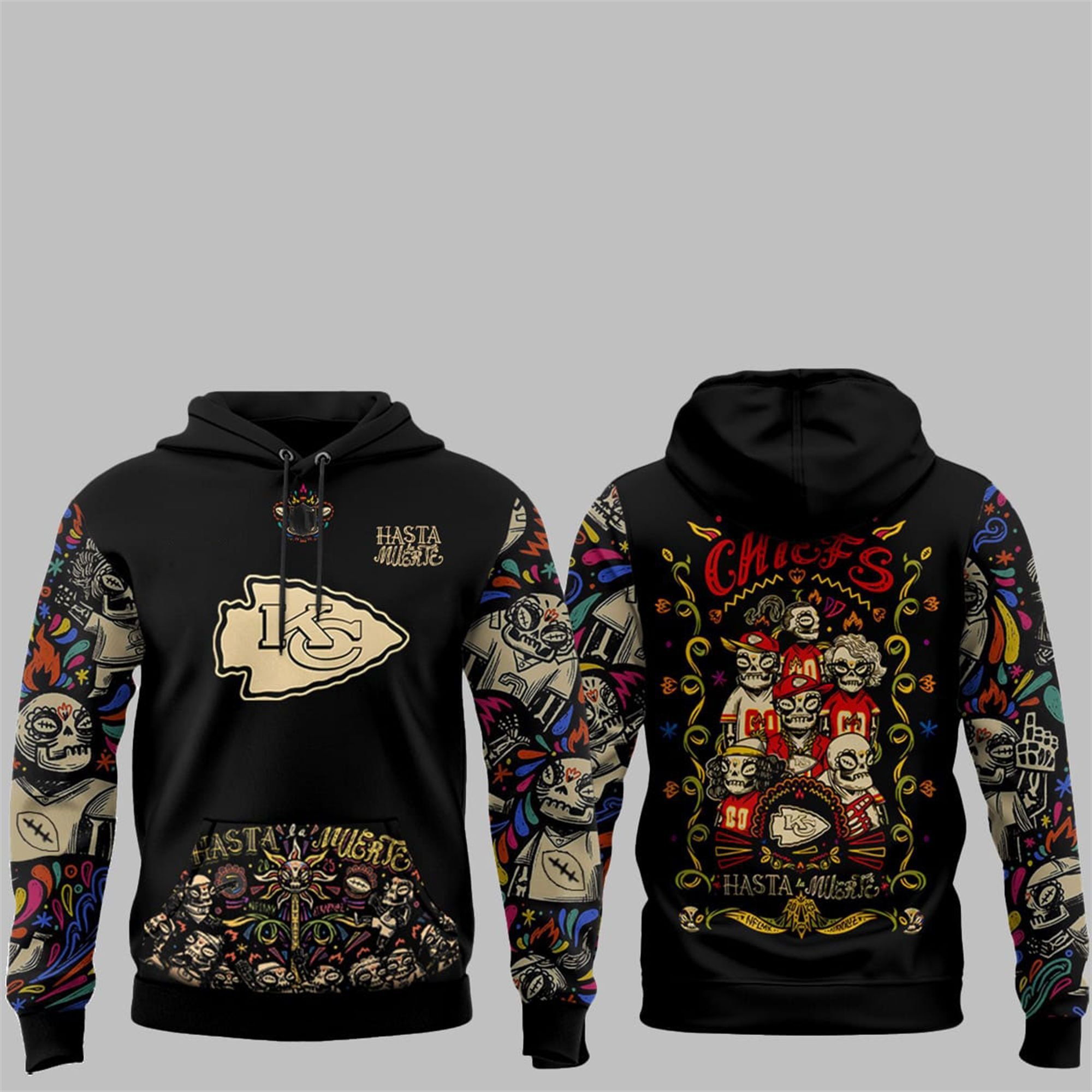 1 KC Chiefs Hasta la Muerte 2025 Hoodie 1 KC Chiefs Hasta la Muerte 2025 Hoodie