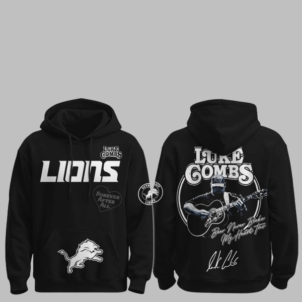 1 Lions Luke Combs Beer Never Broke My Heart Tour 2025 Hoodie