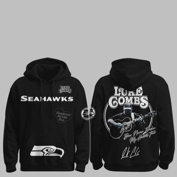 1 Seahawks Luke Combs Beer Never Broke My Heart Tour 2025 Hoodie