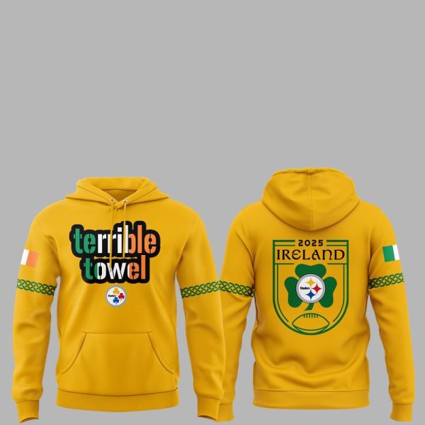 1 Steelers Terrible Towel 2025 Ireland Hoodie