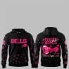 18 Bills Nobody Fights Alone Breast Cancer 2025 Hoodie