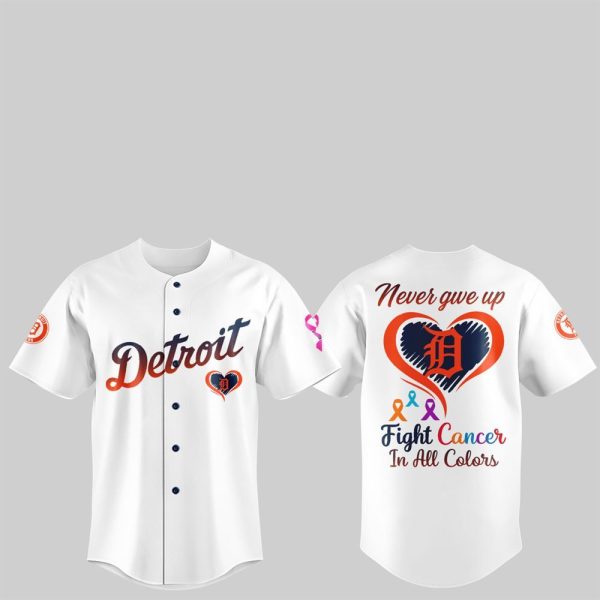 19 Tigers Never Give Up Fight Cancer In All Colors 2025 Jersey