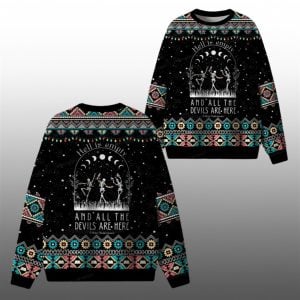 2025 Christmas Hell Is Empty And All The Devils Are Here Ugly Sweater 1 1
