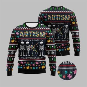 2025 Christmas Autism Ugly Christmas Sweater 1 1