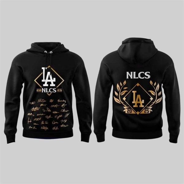 2 2025 Dodgers NLCS Champions Signature Hoodie