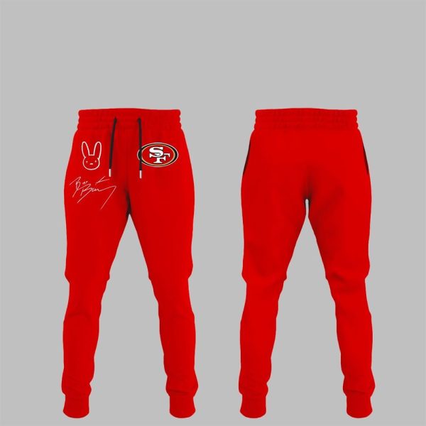 2 2026 Bad Bunny x 49ers Joggers