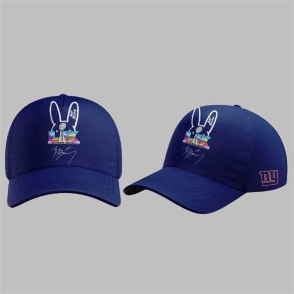 2 NY Giants Bad Bunny Benito 2025 2026 Hat