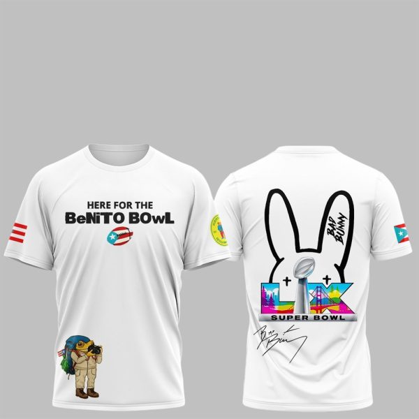 2025 2026 Bad Bunny Here For The BeNITO Bowl Shirt 2