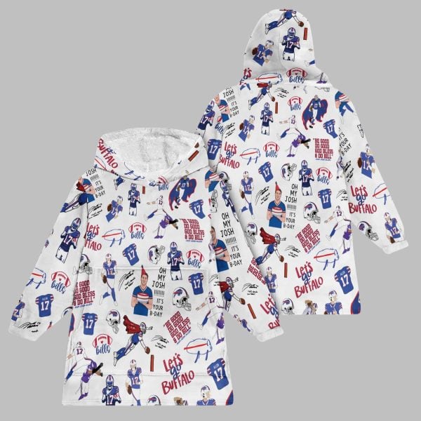 2025 Allen 17 Bills Blanket Hoodie 1