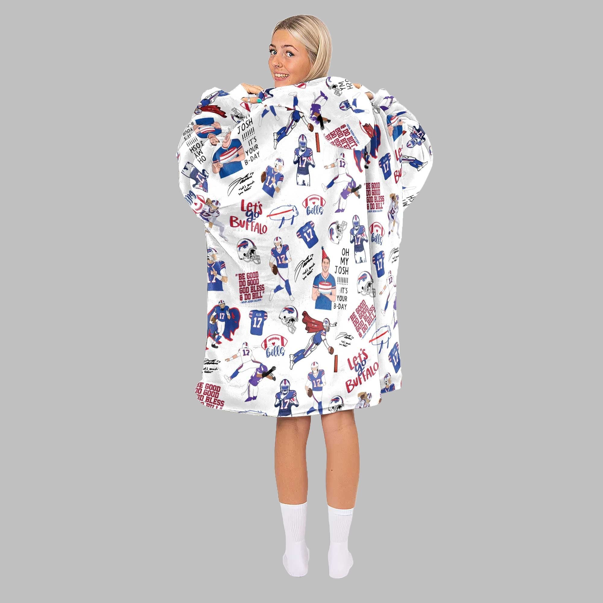 2025 Allen 17 Bills Blanket Hoodie 2 2025 Allen 17 Bills Blanket Hoodie 2