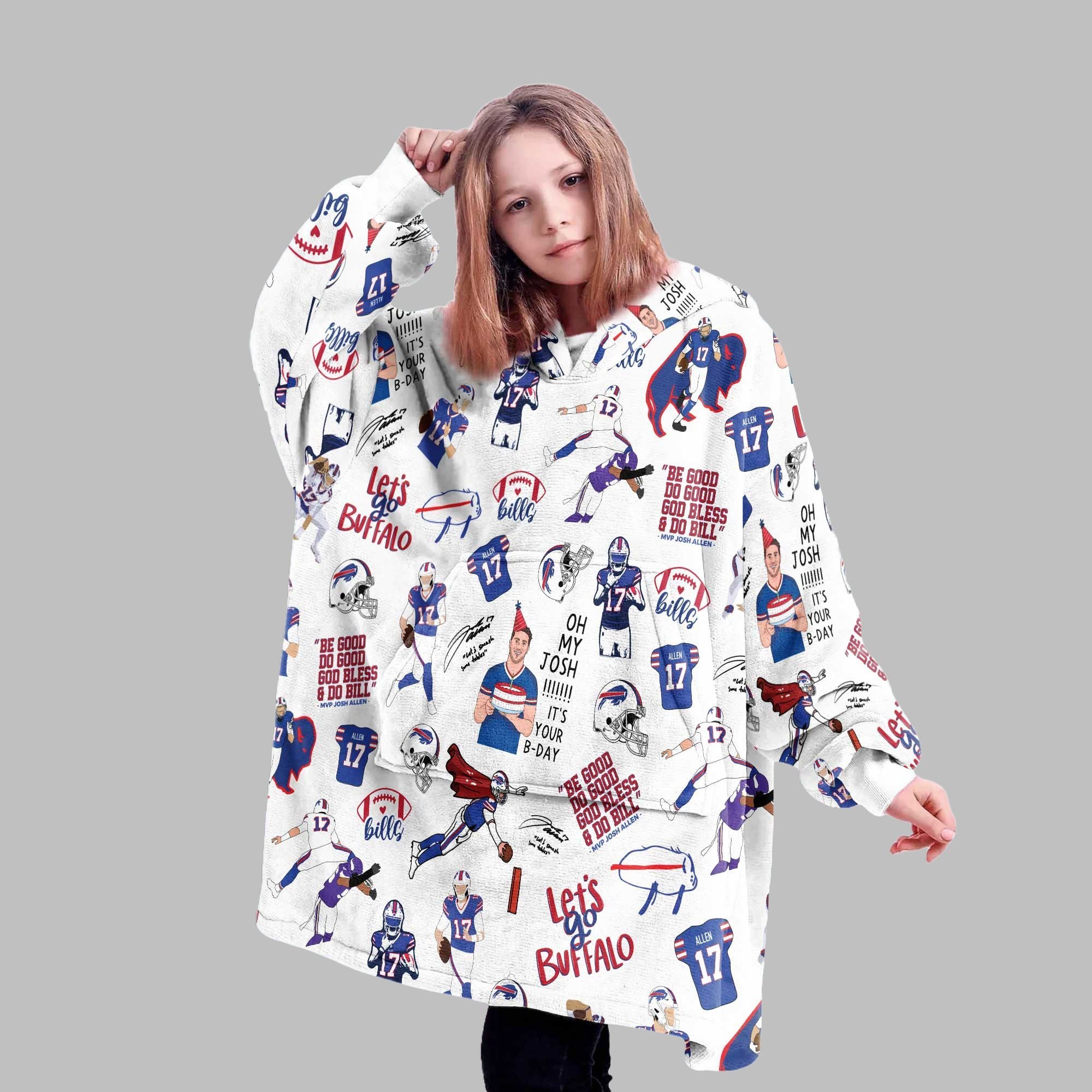2025 Allen 17 Bills Blanket Hoodie 3 2025 Allen 17 Bills Blanket Hoodie 3