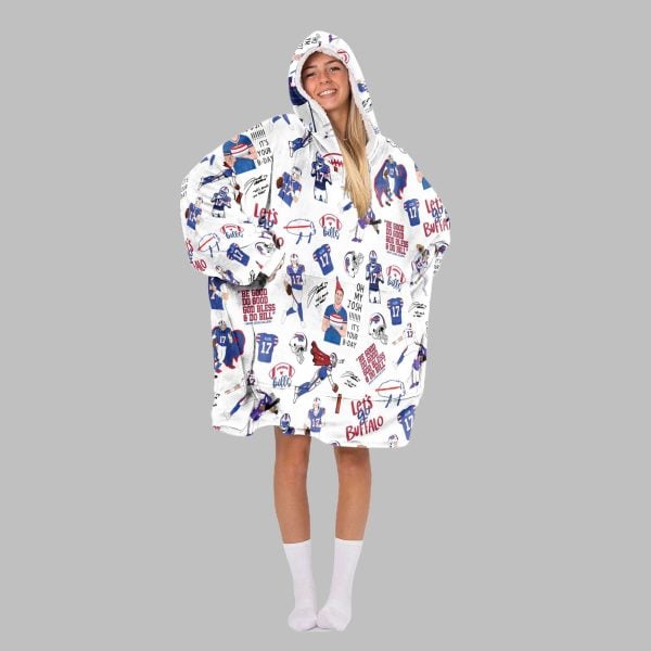 2025 Allen 17 Bills Blanket Hoodie 4